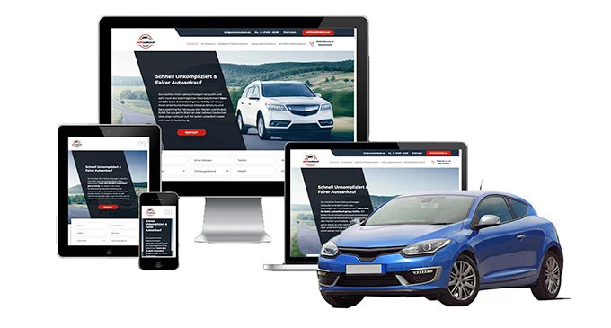ankauf mobil Ankaufseite mobil – Autoankauf Enger mit rotem PKW
